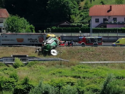 Foto: Nesreča Vir: FB - Metod Lakner