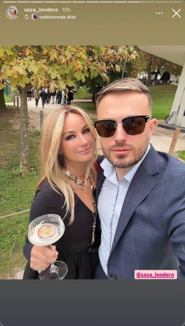 Foto: Saša Lendero in Damjan Murko Vir: Instagram Story - Saša Lendero