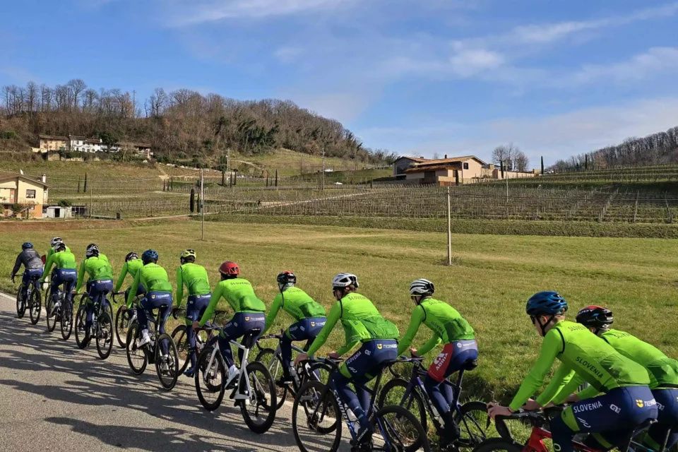 Trening kolesarske reprezentance