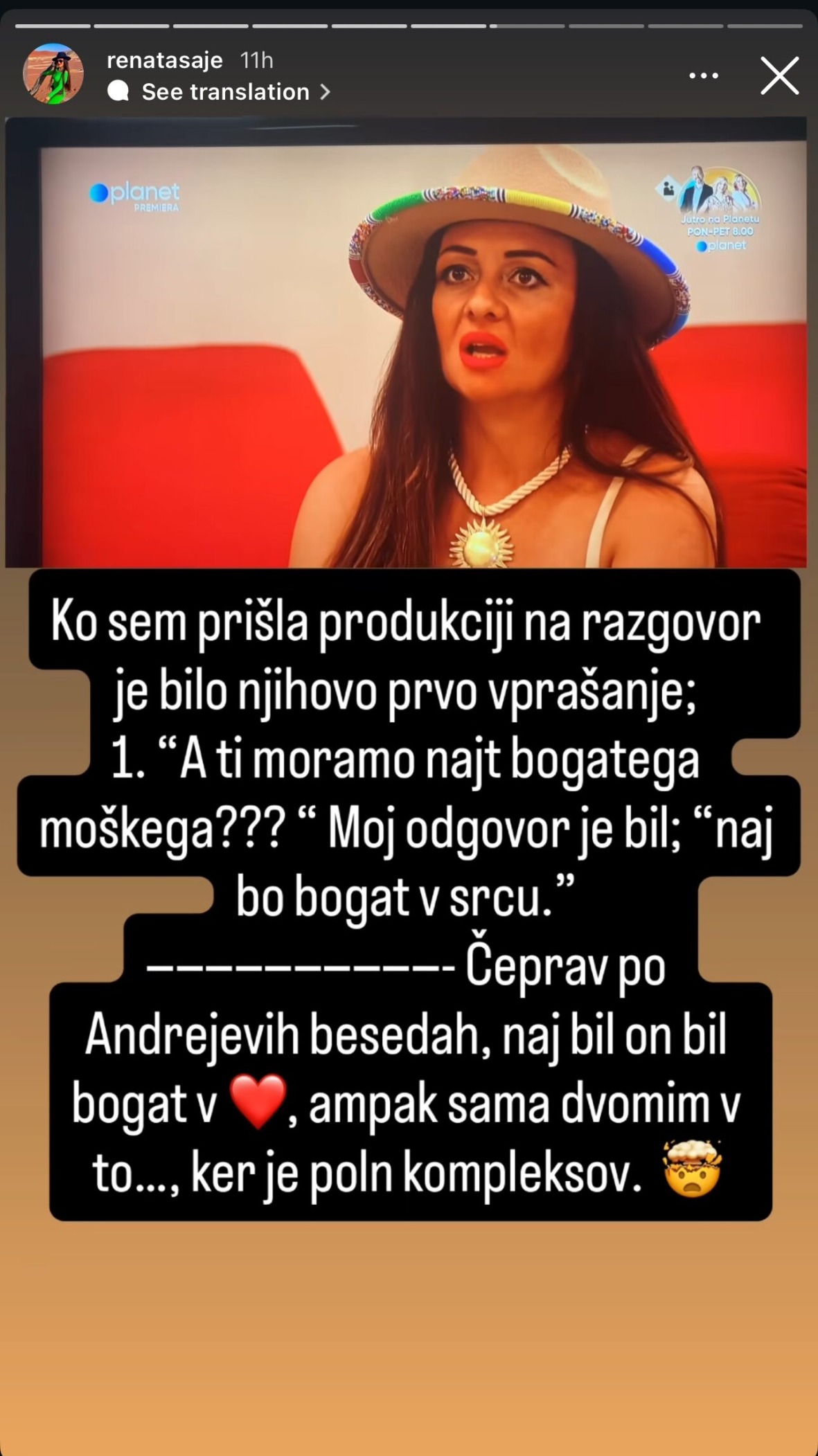 Šok v šovu! Renata priznala, kaj se je zgodilo na razgovoru v produkciji, Andrej naj bi ji predlagal (FOTO)