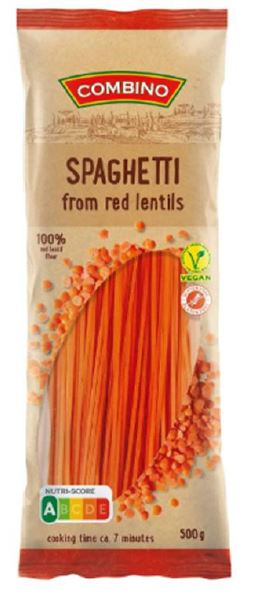 spageti - NaDlani.si Foto: Špageti iz rdeče leče Vir: gov.si