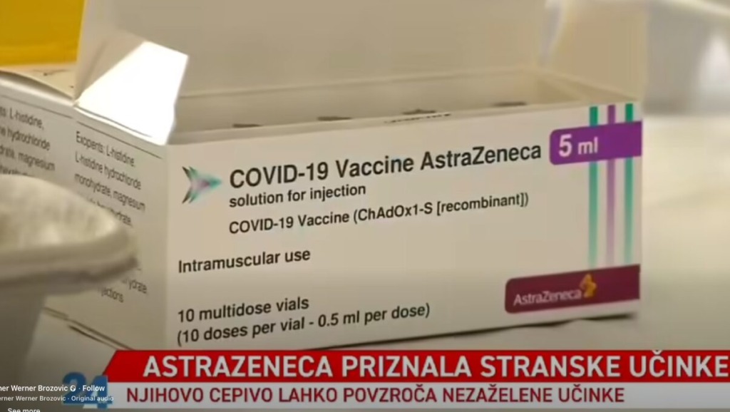 AstraZeneca priznala možnost stranskih učinkov, v Veliki Britaniji vložena tožba, odzval se je tudi pevec Werner