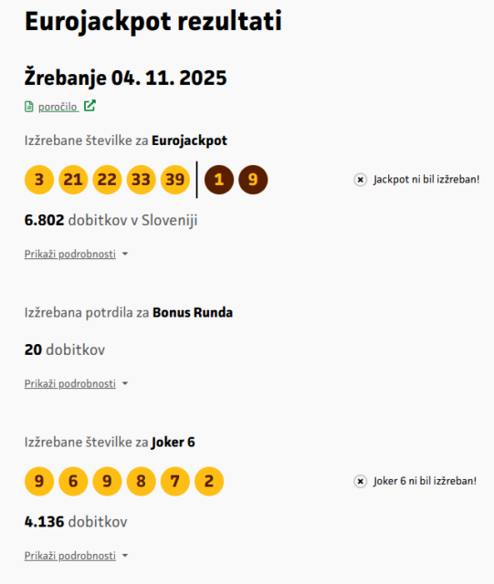 Neverjetno! Na Ravnah na Koroškem velikanski zadetek na Eurojackpotu