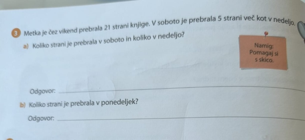 Naloga za 4. razred, ki je razburila številne starše po Sloveniji! Bi jo vi znali rešiti? (FOTO)