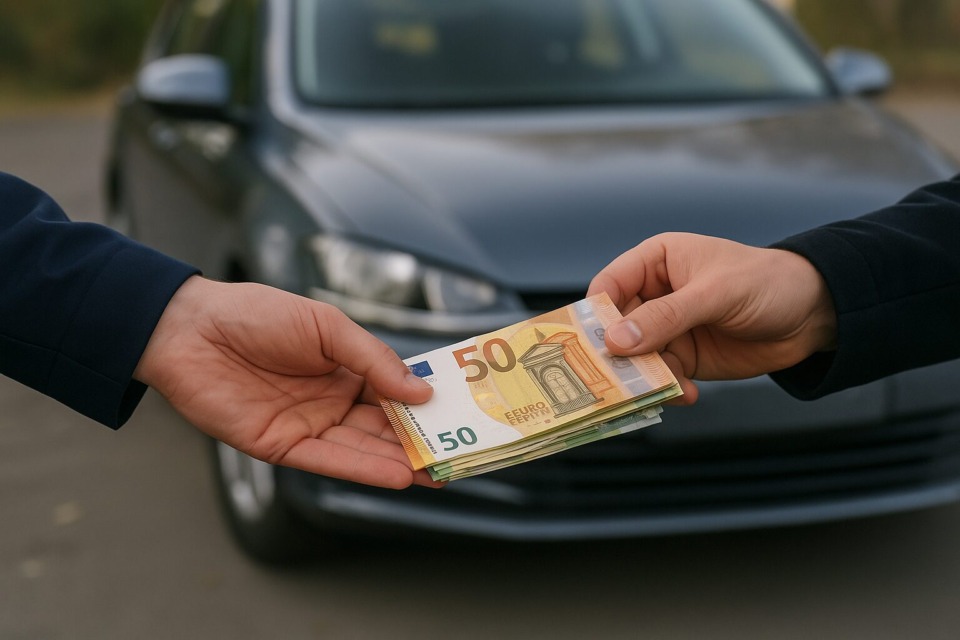 Prodaja-avtomobila - NaDlani.si Romi množično prodajajo avtomobile, ali pa jih želijo prepisati na nedolžnike; vir: Facebook