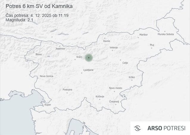 Ponovno zabeležen potres v Sloveniji: kaj vemo o današnjem sunku? (FOTO)