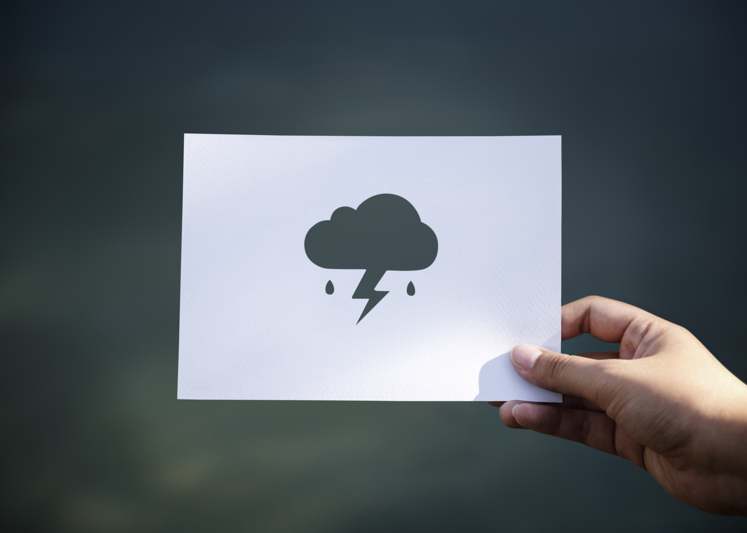 vremensko opozorilo na papirju