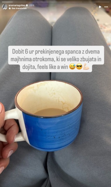 Ko je Luka Dončić v ZDA, ima Anamaria Goltes doma polne roke dela