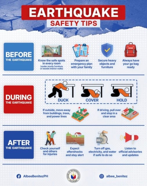 Varnostni nasveti v primeru, da se zgodi močan potres