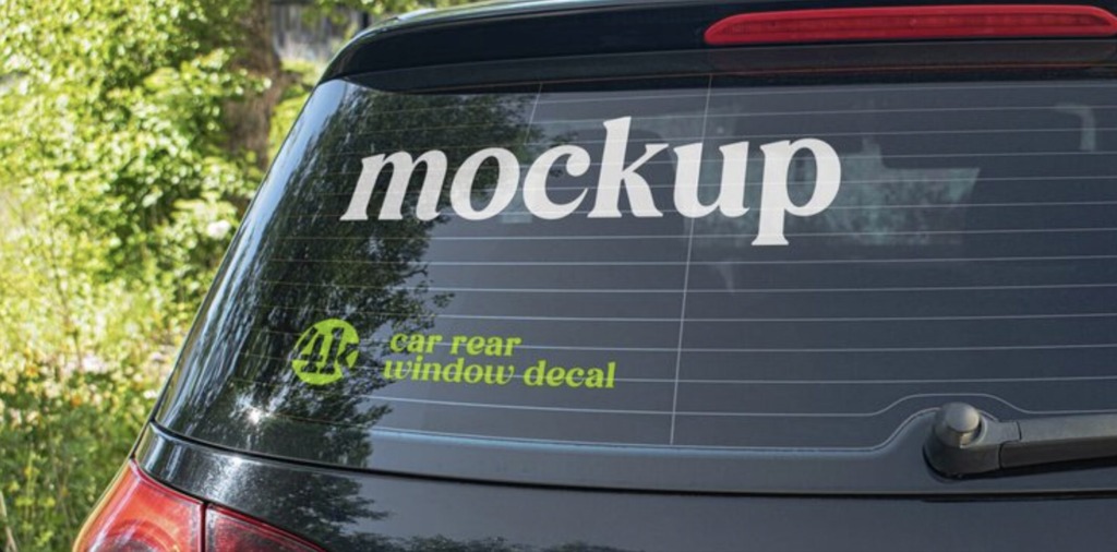 Nalepke za avto na zadnjem steklu