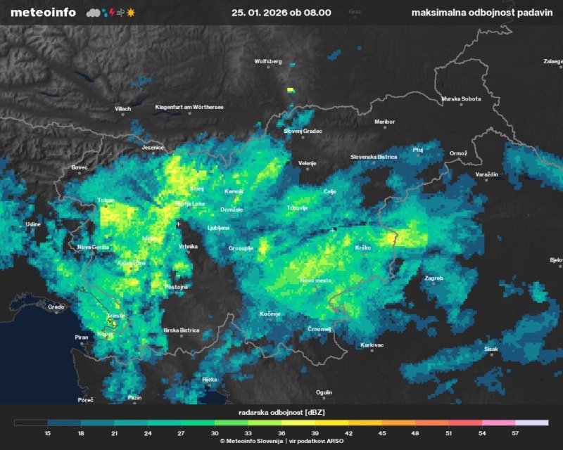 Padavine zajele vso državo, ponekod poledica, takšno je trenutno stanje po Sloveniji (FOTO)