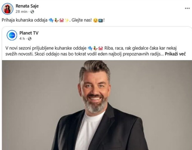 Je Renata Saje s to objavo povedala preveč? Gledalci že ugibajo, ali se bo res pojavila v tej oddaji (FOTO)