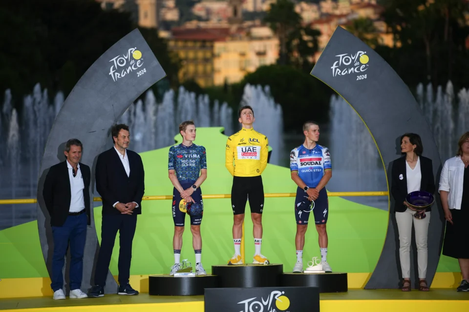 Tadej Pogačar v rumeni majici