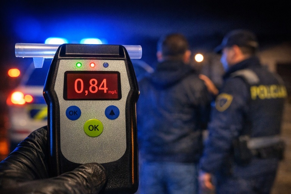 Teror na cesti pri Postojni: voznik grozil mladi voznici in pobegnil, nato povzročil še eno nesrečo