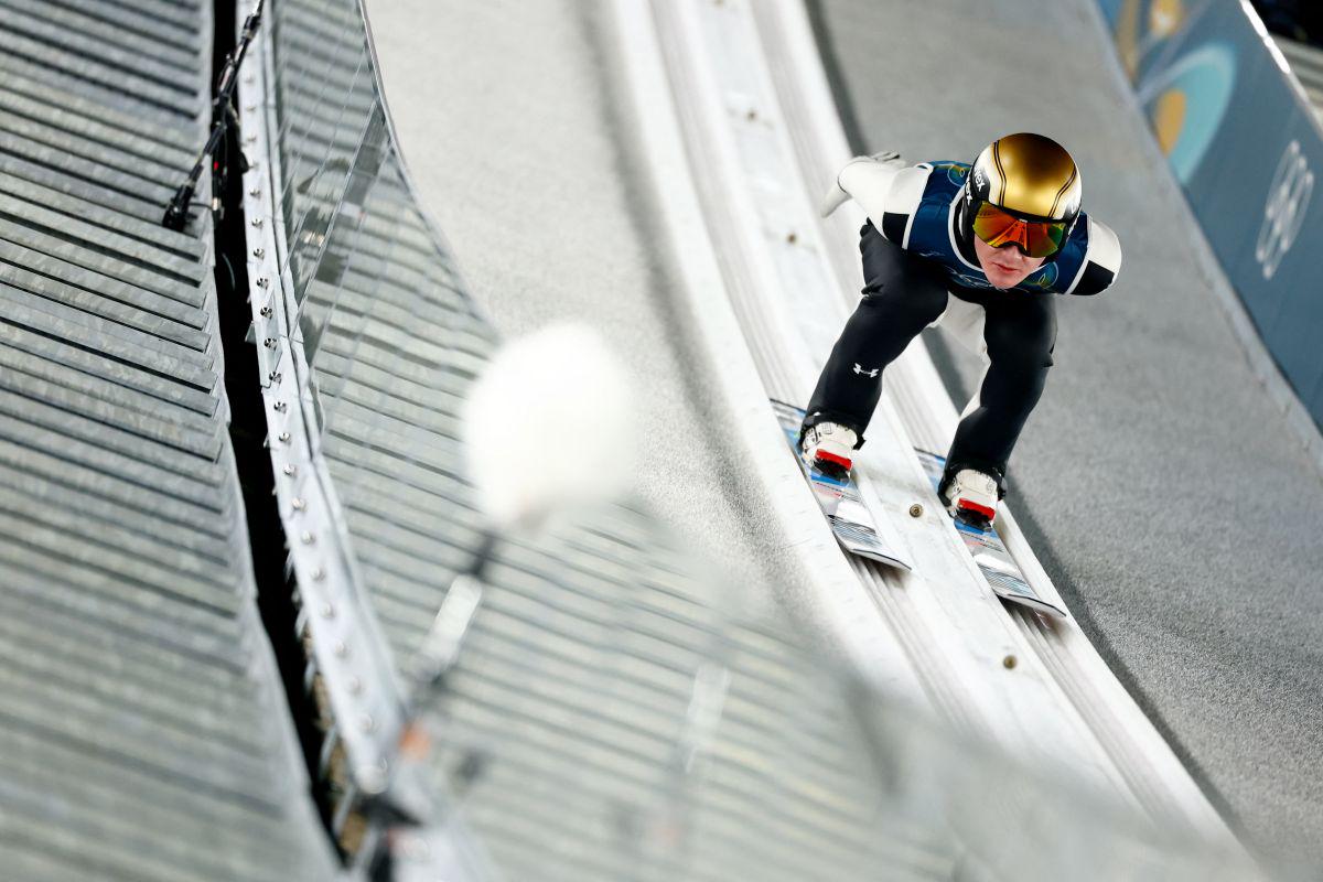 Domen je najboljše prihranil za tretji trening skok; vir: Reuters