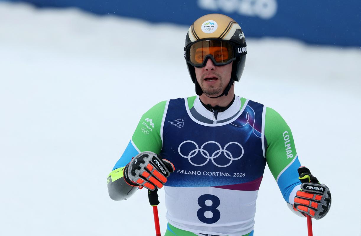 Žan Kranjec se žal ni vmešal v boj za olimpijske medalje; vir: Reuters