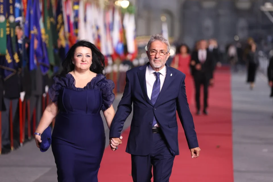 Tina Brecelj z možem Miodragom Đorđevićem; vir: Facebook