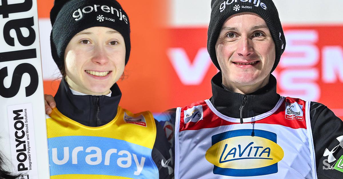Domen In Nika Prevc; vir: FIS