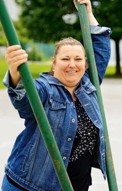 Urška Vučak Markež v sproščenem trenutku