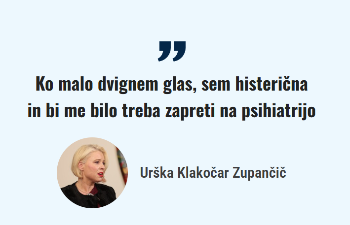 “Ko dvignem glas, sem histerična in za na psihiatrijo?”: Urška Klakočar Zupančič o očitkih, ki so jo zaboleli (FOTO)