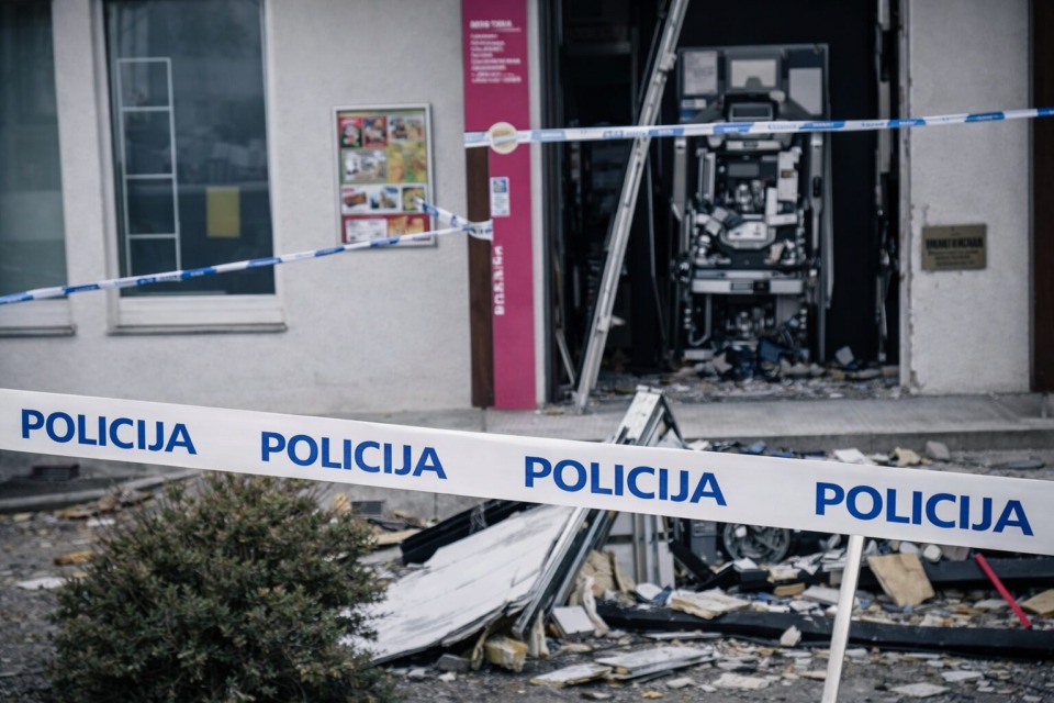 Nedaleč od Maribora razstrelili bankomat