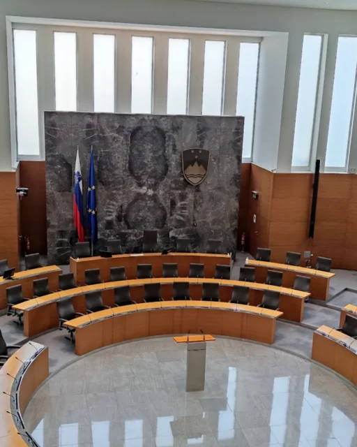 Notranjost državnega zbora Slovenije