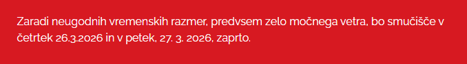 Slovenska smučišča v težavah zaradi vetra, novozapadli sneg prinaša možnost velikonočne smuke