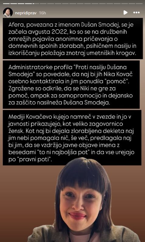 FOTO: Instagram/Nepridiprav