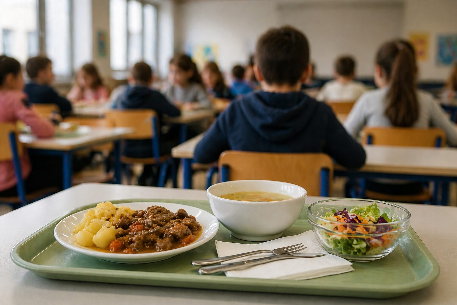 Otroci v slovenskih šolah nimajo vedno možnosti izbire obroka, ki bi upošteval njihovo vero ali prepričanje.; vir: Freepik