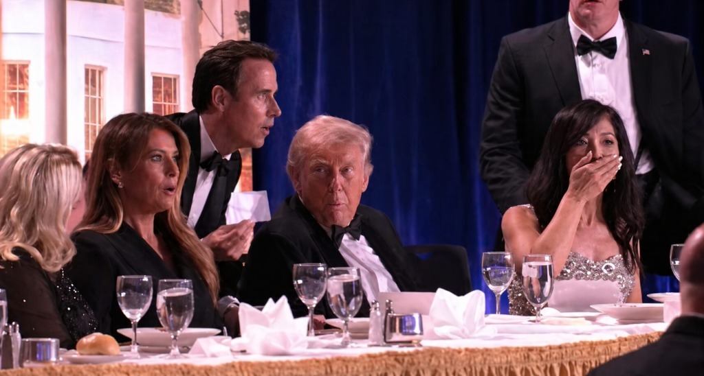 Groza v Washingtonu: med prestižno večerjo dopisnikov Bele hiše odjeknili streli, Trump in Melania evakuirana (VIDEO)