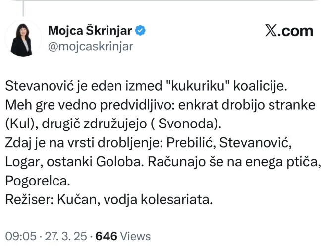 Joj, kakšne besede je nekoč bivša poslanka Škrinjarjeva namenila Stevanoviću: »Nismo že imeli dovolj primitivcev?« – danes pa povsem druga zgodba (FOTO)