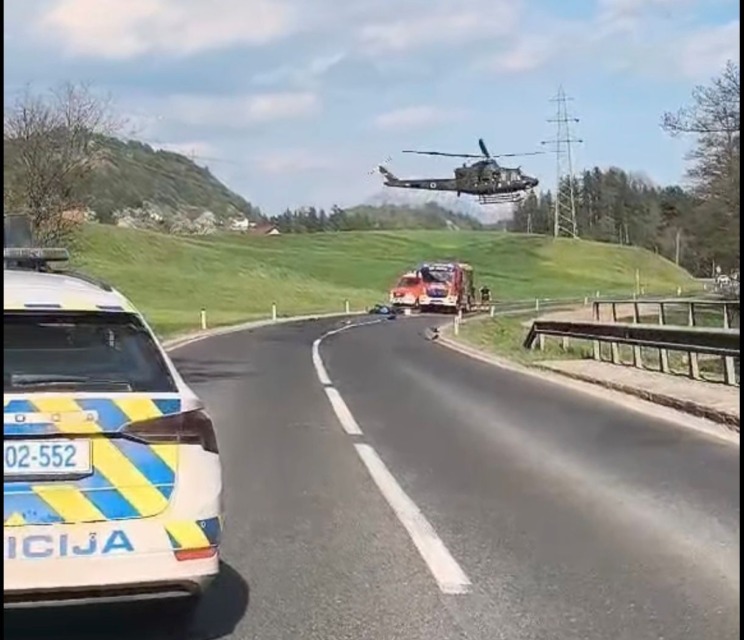 Na kraju nesreče. FOTO: Naše Velenje/Facebook