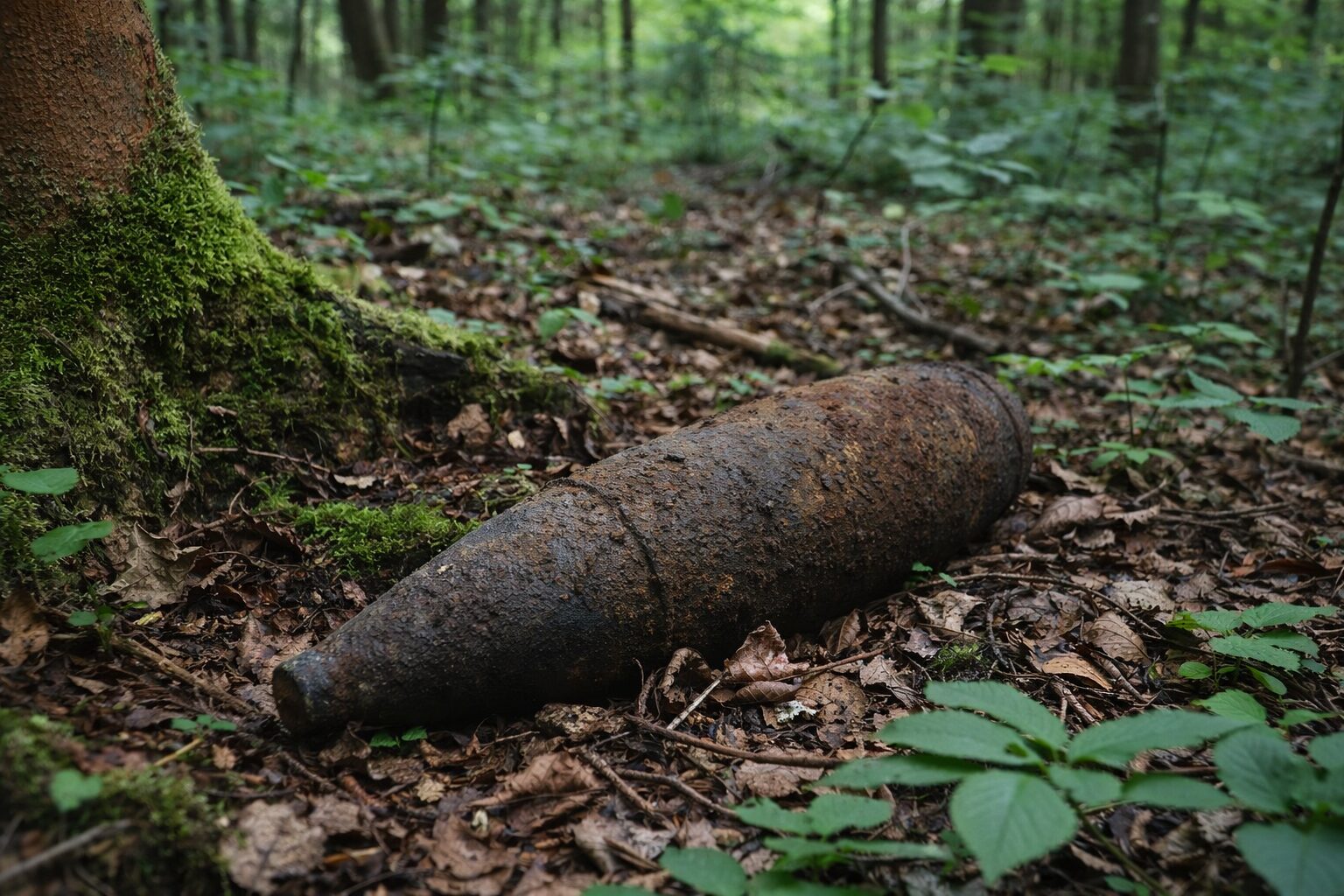 Občan v gozdu naletel na nevarno najdbo iz druge svetovne vojne