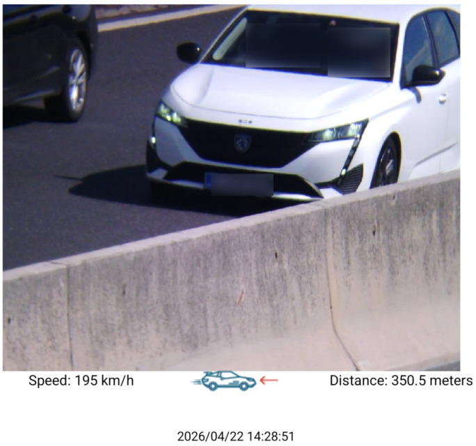 Na gorenjski avtocesti divjal 195 km/h: poglejte, kakšna kazen ga čaka (foto)