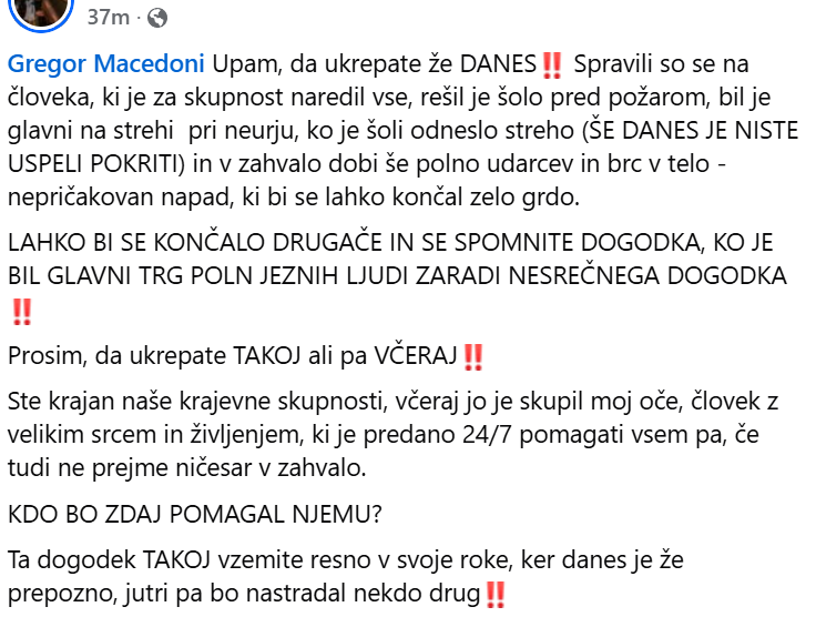 Brutalen napad pred osnovno šolo: skupina mladeničev pretepla hišnika, končal je na urgenci