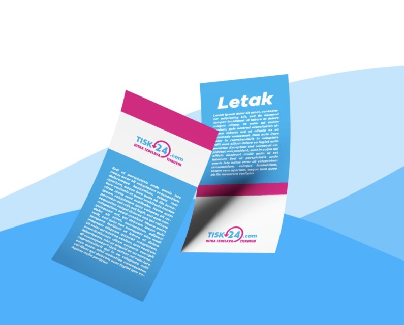 Izdelava letakov, primer letaka Tisk24