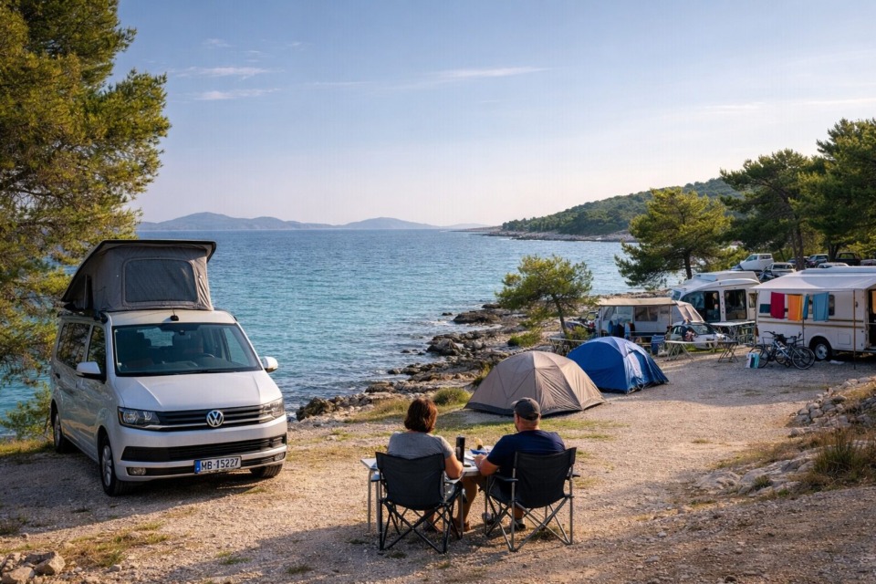 Kampiranje na hrvaški obali za 600 € na noč? Poglejte, kje boste letos spali najceneje in koliko več boste plačali kot lani