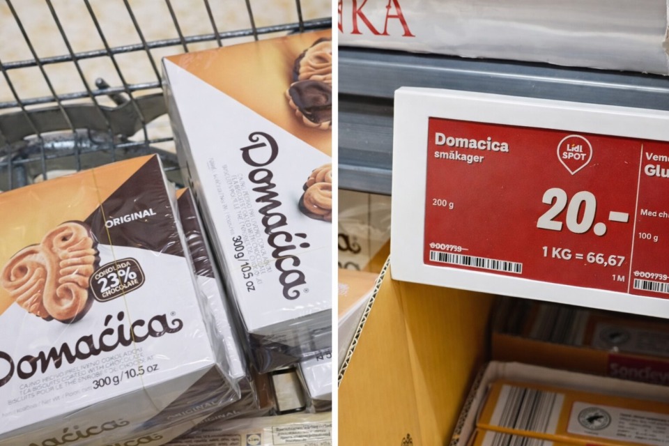 Priljubljeni piškoti Domaćica cenejši na Danskem kot pri nas, poglejte ceno