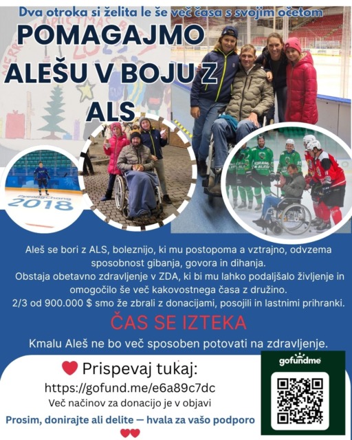 Slovenski hokejist neozdravljivo bolan, na Facebooku se je oglasila njegova žena