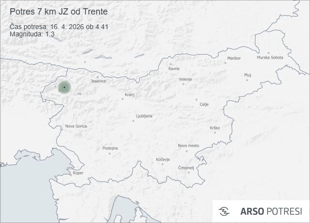 Ste ga čutili? Slovenijo zgodaj zjutraj stresel potres, oglasil se je ARSO