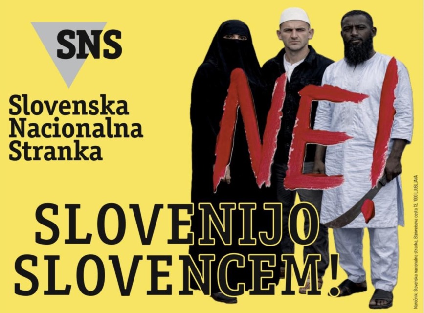 Zaradi tega plakata SNS zdaj val ogorčenja – koga je tako zmotil? (FOTO)