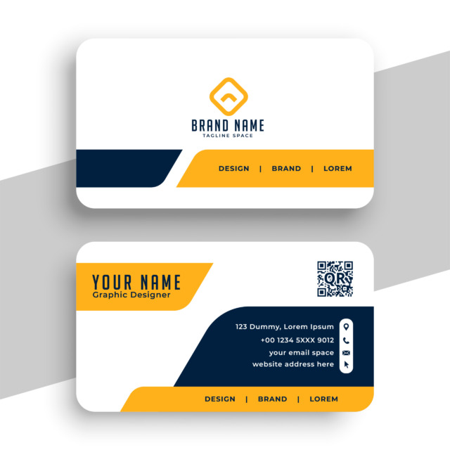 Primer vizitke z dodano QR kodo