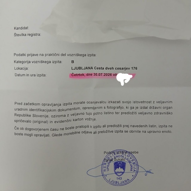 Na vozniški izpit čakajo tudi 100 dni – termini v Ljubljani šele julija! Preverili smo, kje pridete najhitreje na vrsto