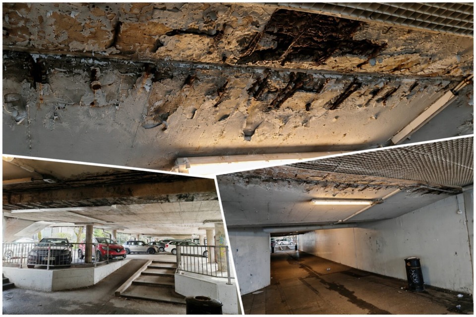 Nad glavami pešcev razpada beton – podhod pod Dunajsko cesto v Ljubljani vzbuja vse več skrbi (FOTO)