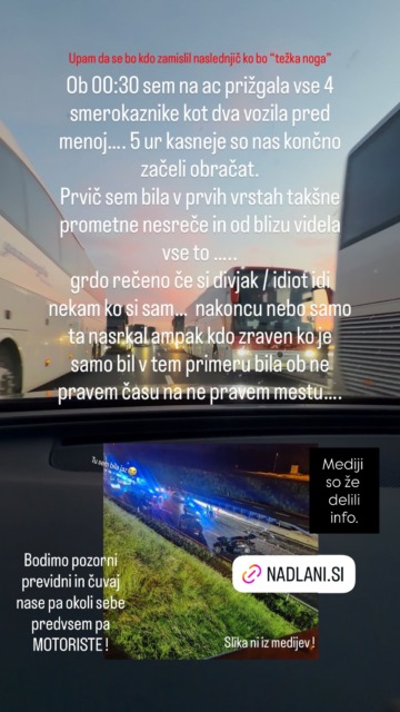 Javila se nam je udeleženka nesreče na štajerski avtocesti, bila je med prvimi na kraju: »Od blizu sem videla vse to ...«