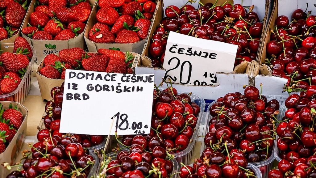 Prve slovenske češnje že zorijo, cene pa marsikoga pustijo brez besed: kilogram tudi do 20 evrov