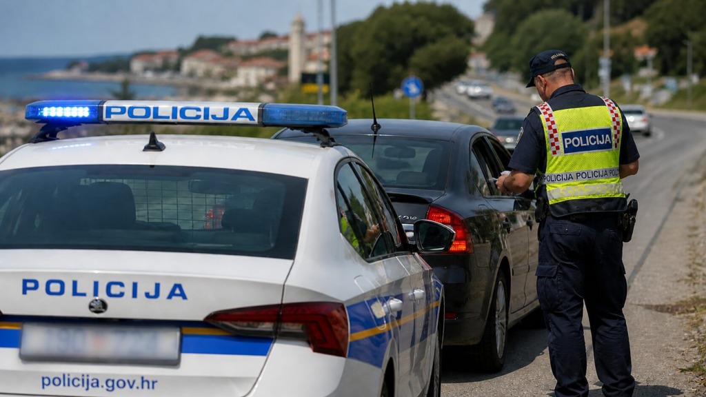 Policisti v Umagu ustavili 33-letnega slovenskega državljana: vozil pod vplivom alkohola, skozi okno kazal plinsko pištolo in strašil občane