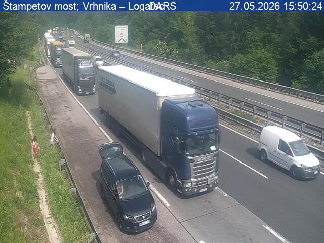 Zastoj Na Primorski Avtocesti Med Vrhniko In Logatcem 