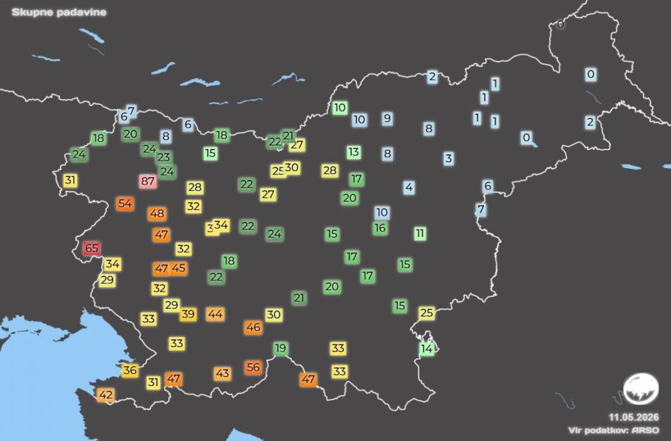 Močne nevihte s točo že udarile, takšno je stanje po Sloveniji (foto/video)