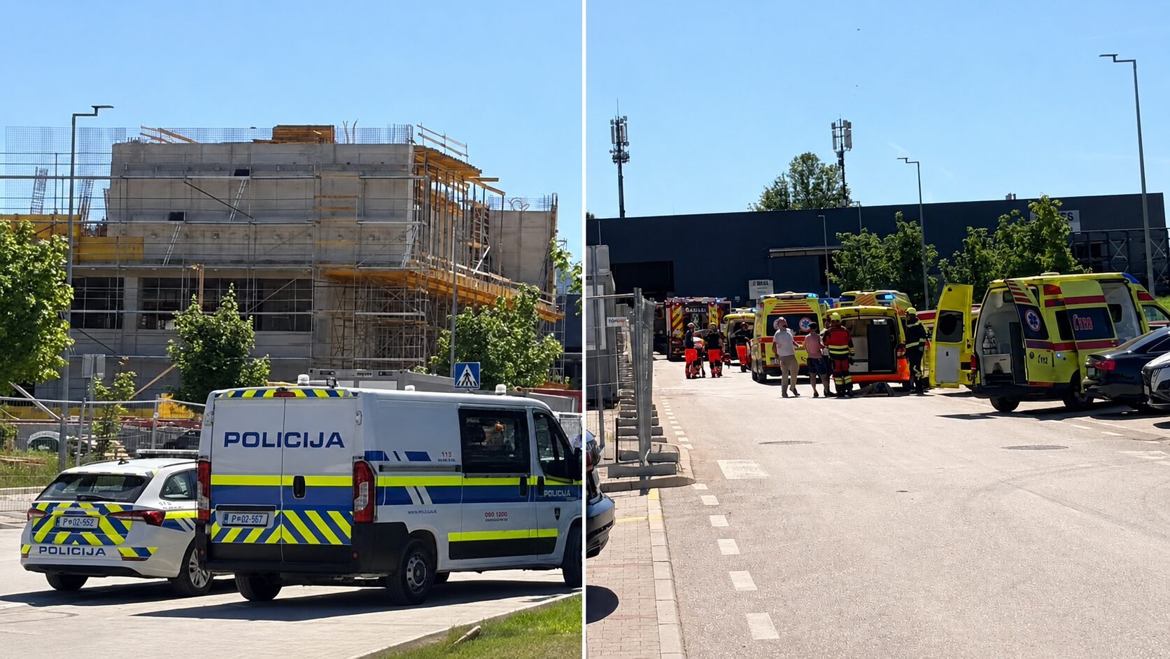 V hudi delovni nesreči pri Velenju poškodovanih pet ljudi, dva naj bi bila v kritičnem stanju